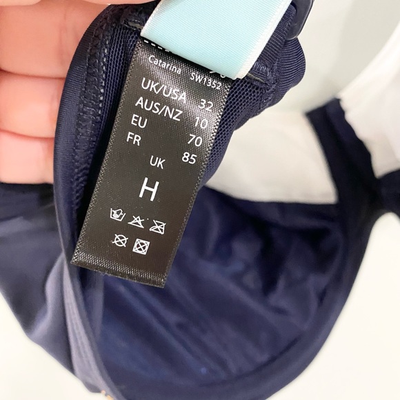 Panache Underwire Catarina Bikini Bathing Suit Top Size 32 - Picture 8 of 8